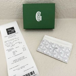 White Goyard Cardholder